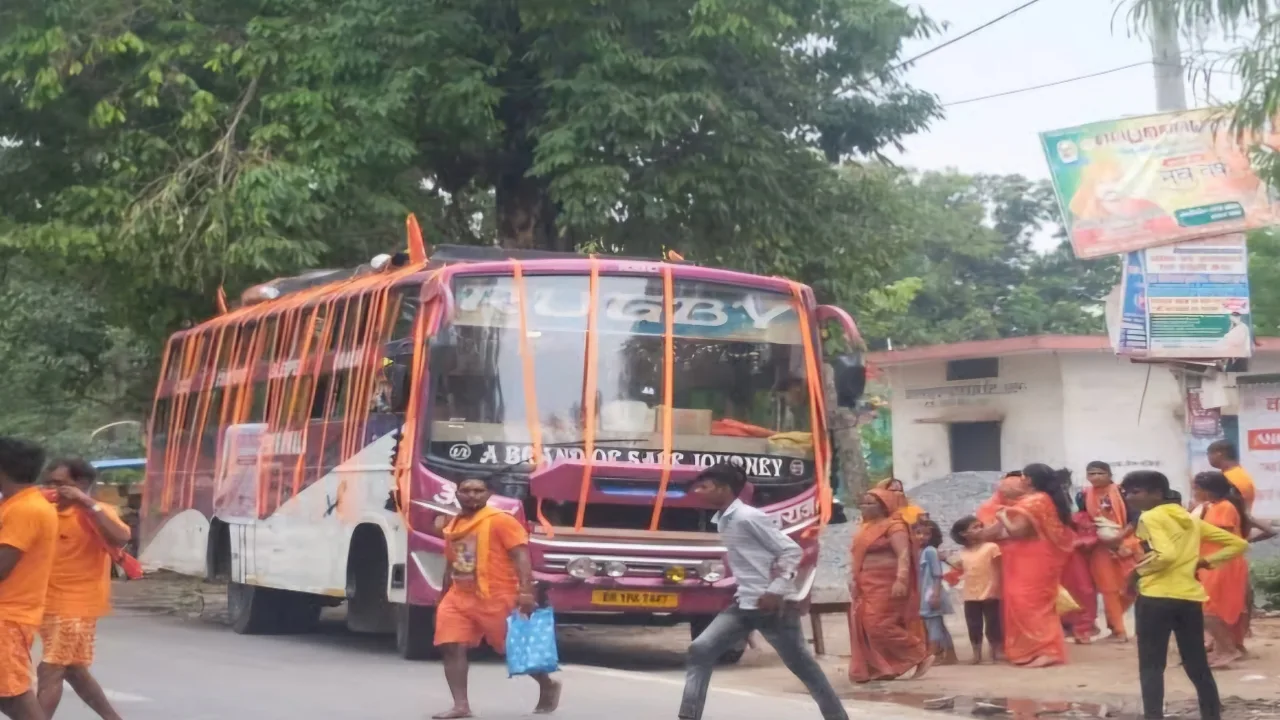 Bus entry Deoghar jpg
