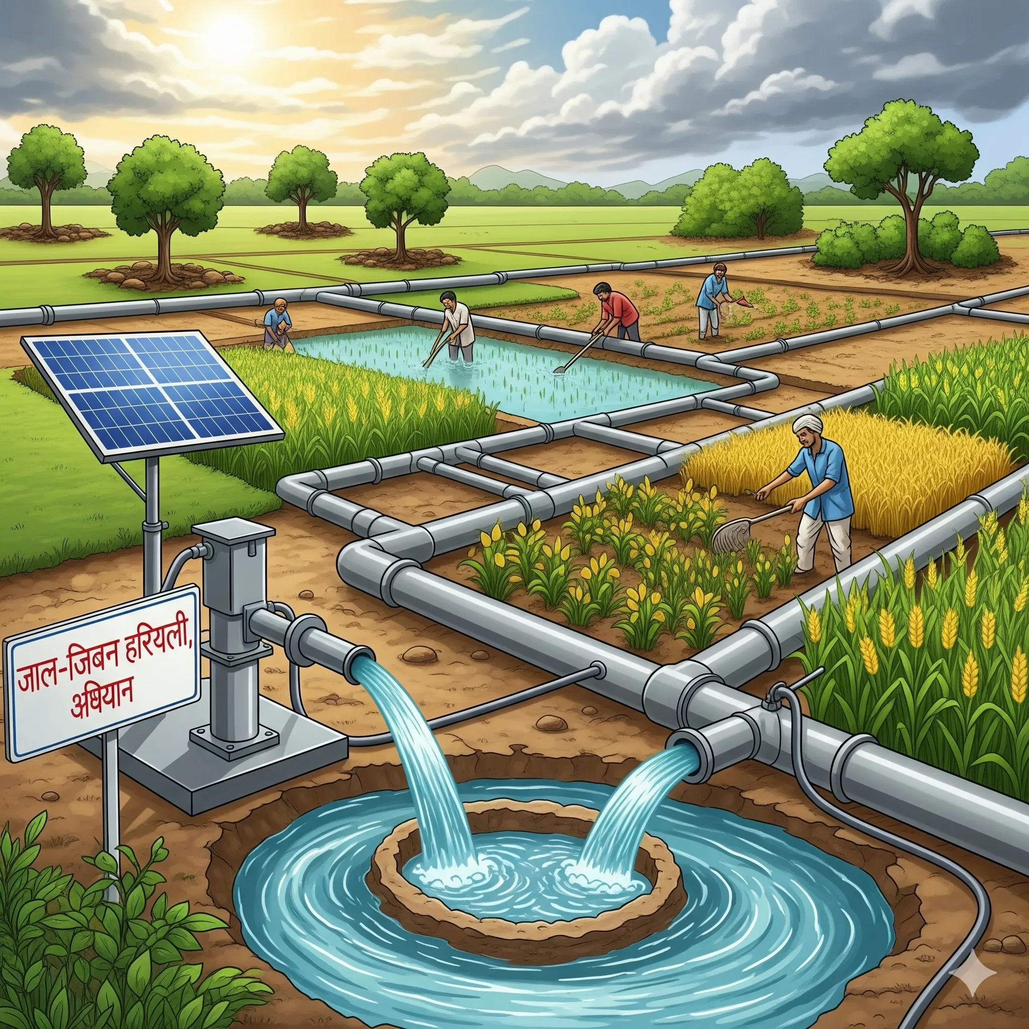 बिहार में जल-जीवन-हरियाली अभियान: 2,41,782 हेक्टेयर भूमि में सिंचाई क्षमता विकसित