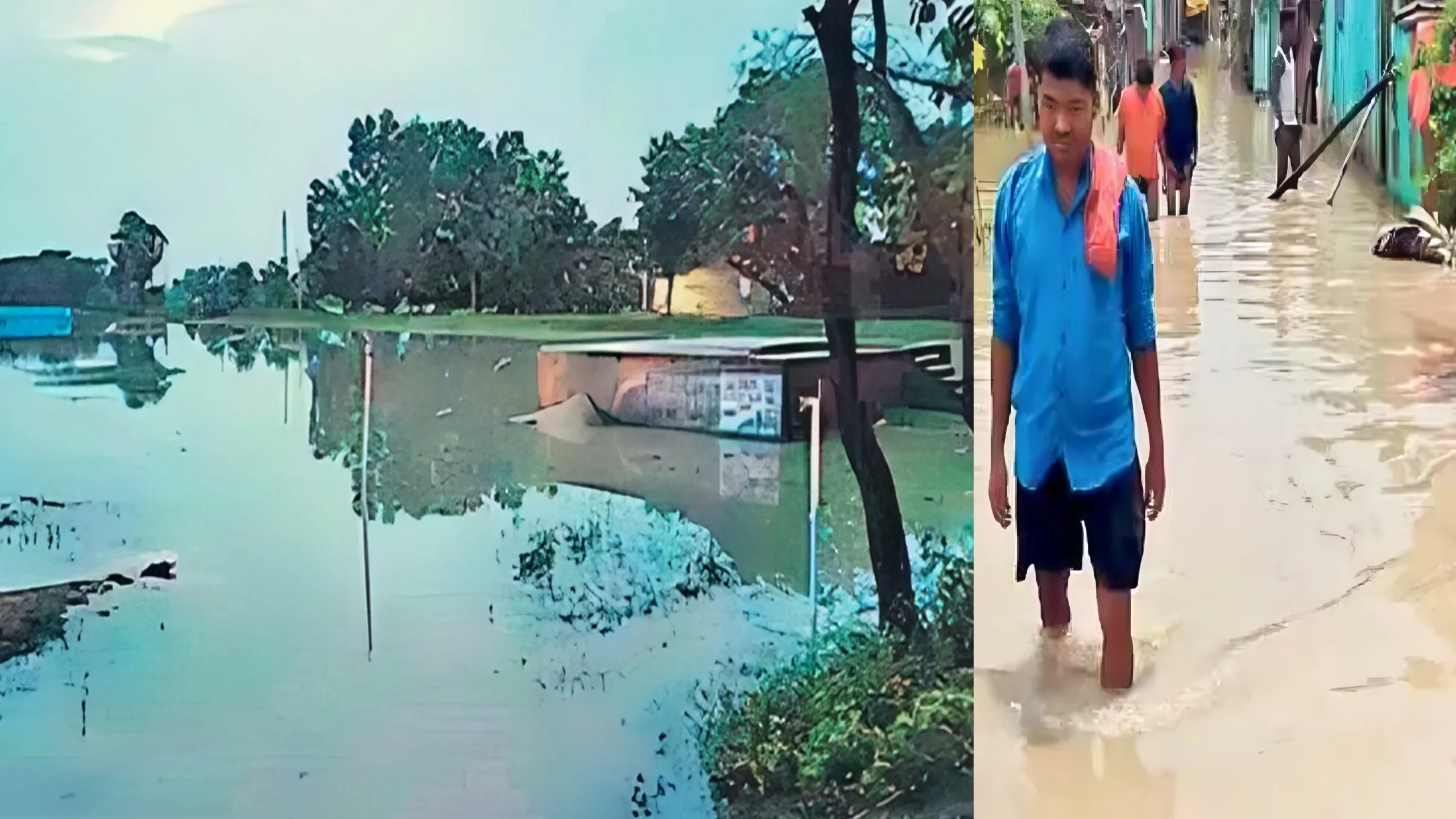 चांदन नदी का कहर: भागलपुर-बांका-जमुई में तटबंध टूटने की चर्चा, दो की मौत, कई गांव जलमग्न