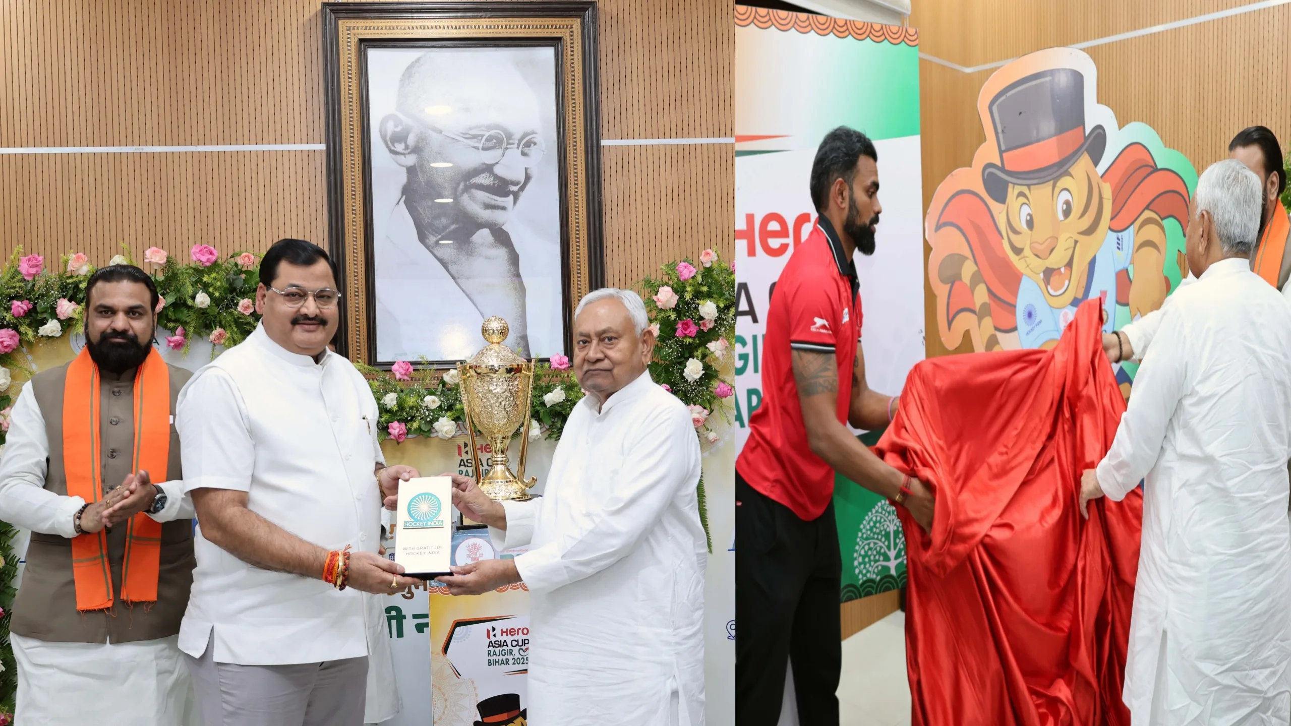 मुख्यमंत्री नीतीश कुमार ने किया हीरो एशिया कप-2025 के शुभंकर ‘चांद’ और ट्रॉफी का अनावरण