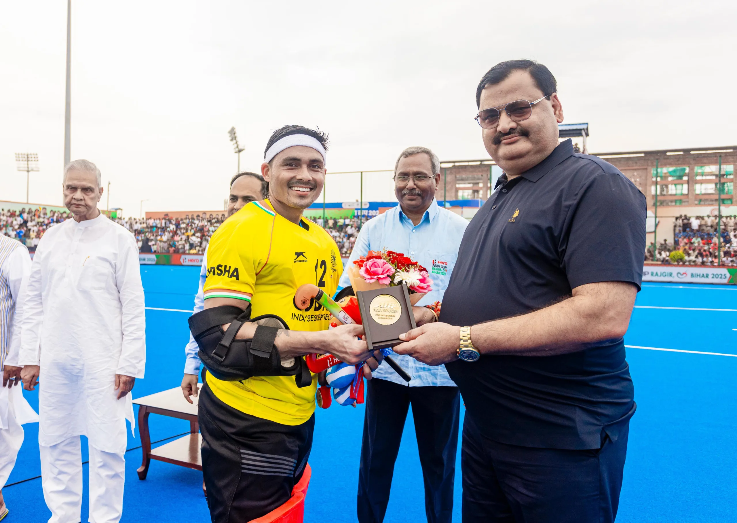 हॉकी इंडिया ने गोलकीपर कृष्णन बी पाठक को 150 अंतरराष्ट्रीय मैच पूरे करने पर दी बधाई