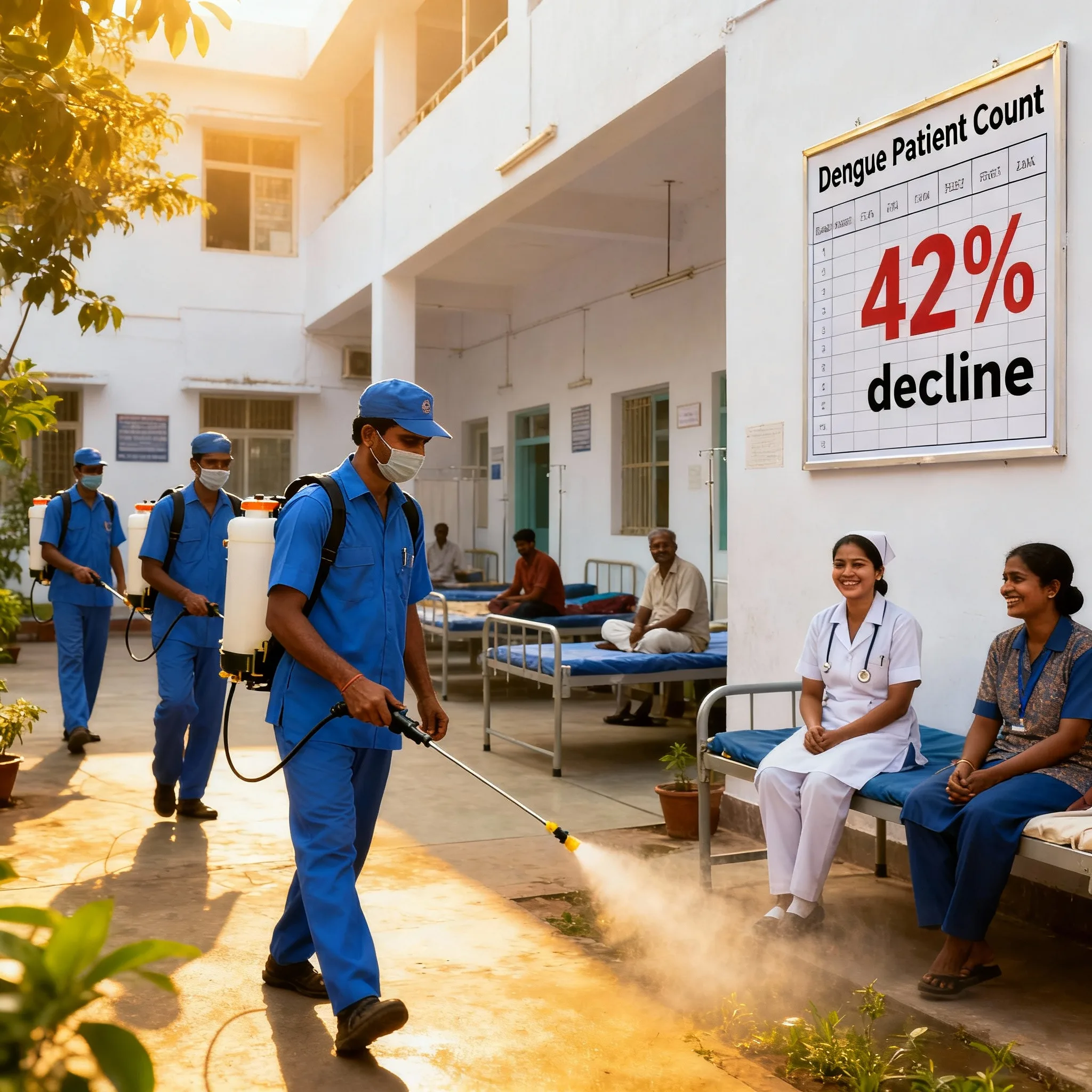 डेंगू पर नकेल: स्वास्थ्य विभाग की सक्रियता से मरीजों में 42% तक की गिरावट