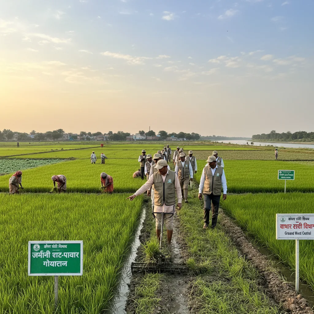 धान की फसल में खरपतवार नियंत्रण के लिए कृषि विभाग ने दी खास सलाह