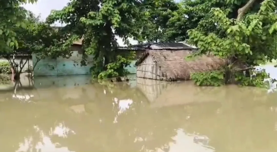 दरभंगा में कमला बलान नदी का जलस्तर बढ़ा, आठ गांव बन गए पानी में डूबे टापू