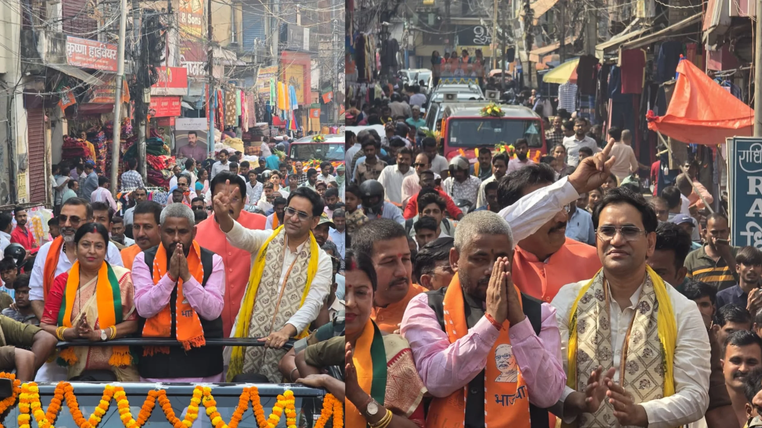 निरहुआ का भागलपुर में जबरदस्त रोड शो, एनडीए प्रत्याशी रोहित पांडे के समर्थन में उमड़ा जनसैलाब