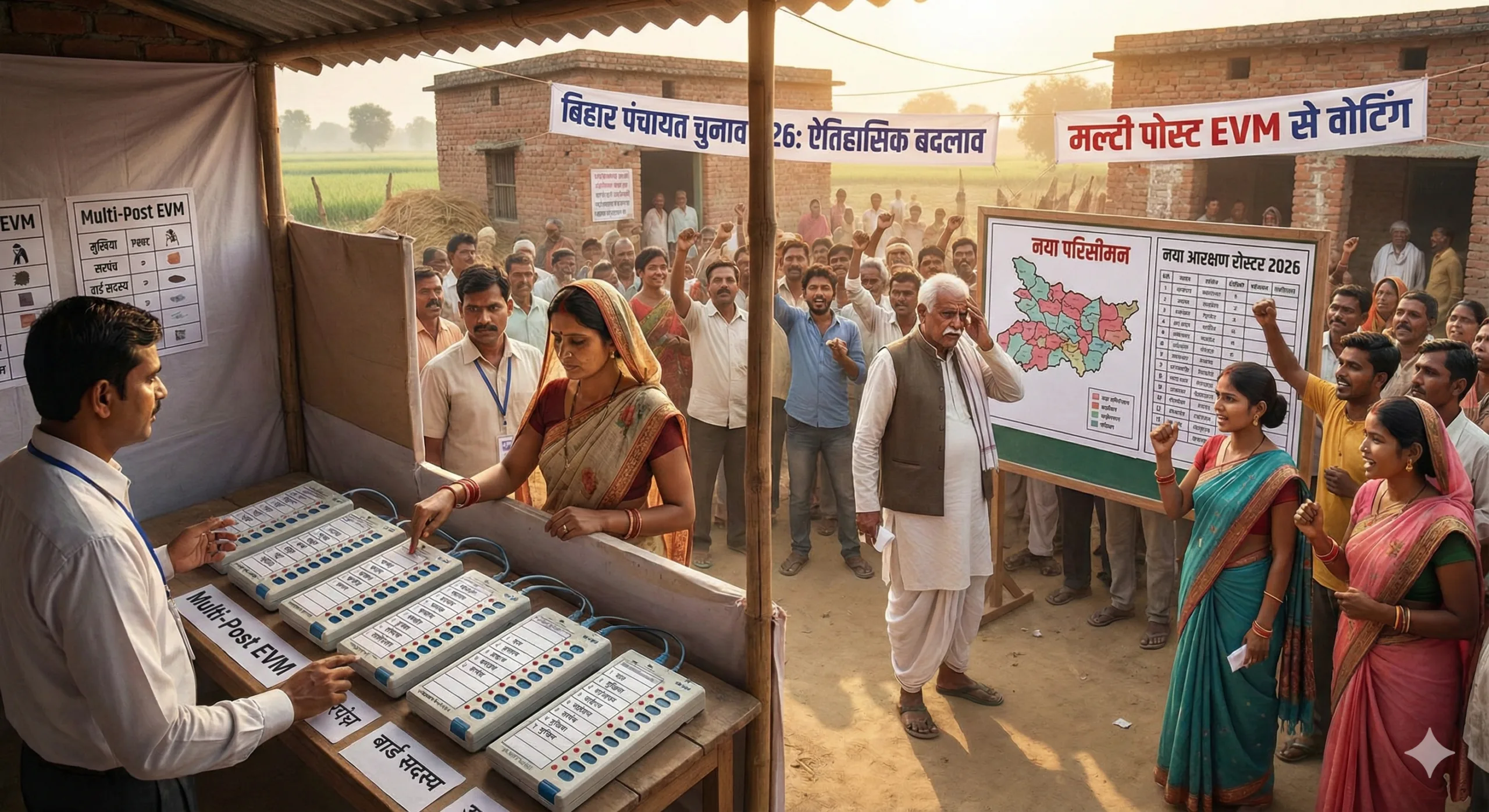 बिहार पंचायत चुनाव 2026: पहली बार मल्टी पोस्ट EVM से होगा वोटिंग, नए आरक्षण रोस्टर और परिसीमन से कई सीटों में बड़ा उलटफेर तय