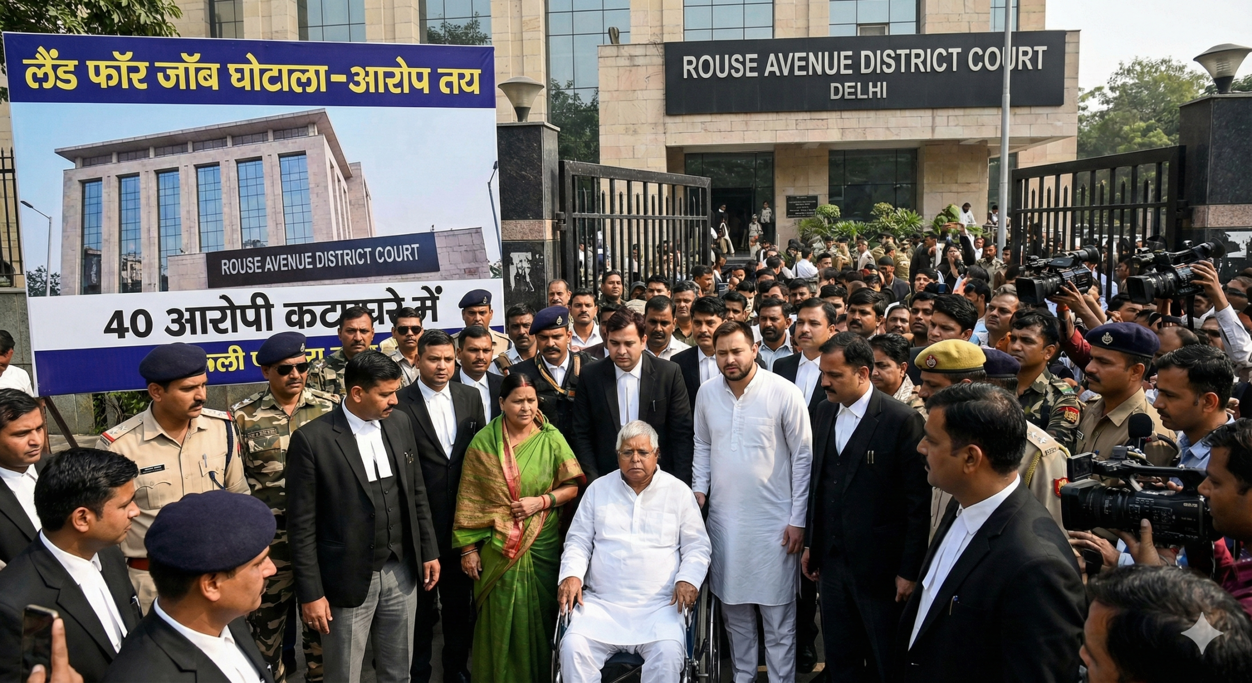 लैंड फॉर जॉब घोटाला: राउज एवेन्यू कोर्ट ने लालू यादव और परिवार पर आरोप तय किए, 40 आरोपी कटघरे में