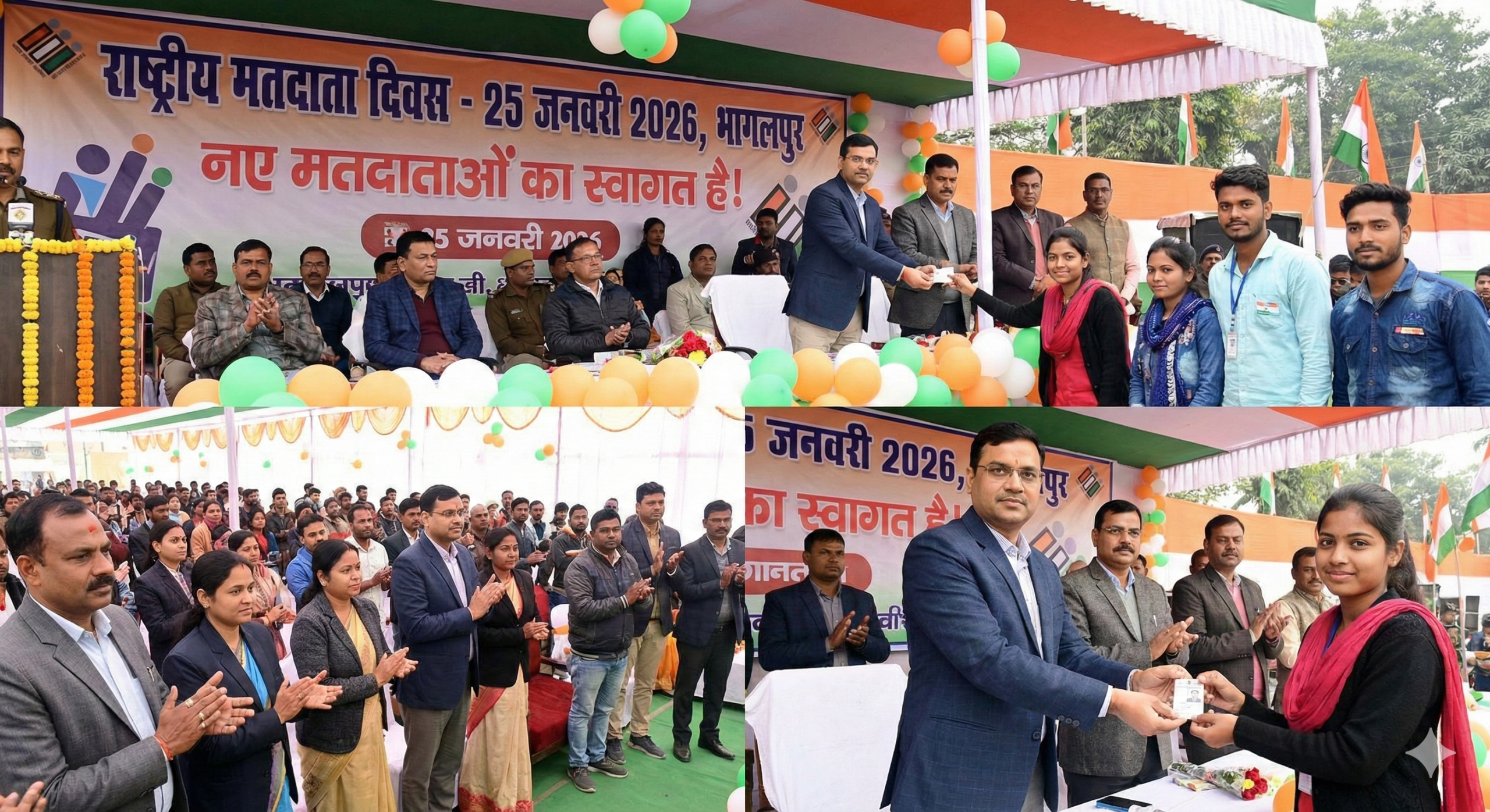 25 जनवरी को भागलपुर में राष्ट्रीय मतदाता दिवस, नए वोटरों को मिलेंगे पहचान पत्र