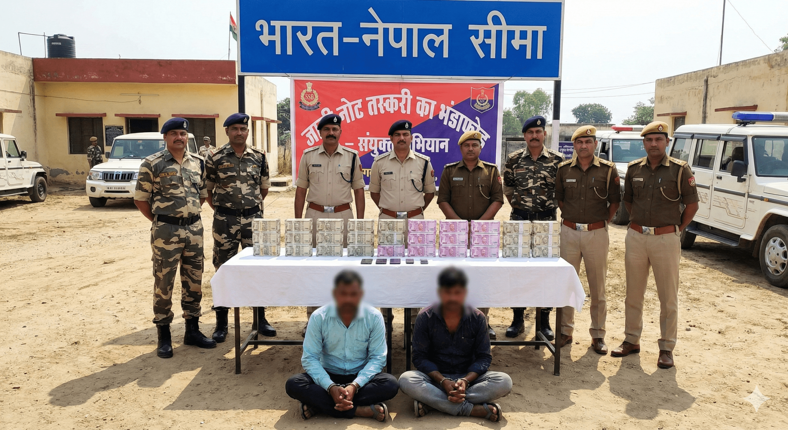 भारत नेपाल सीमा पर जाली नोट तस्करी का भंडाफोड़