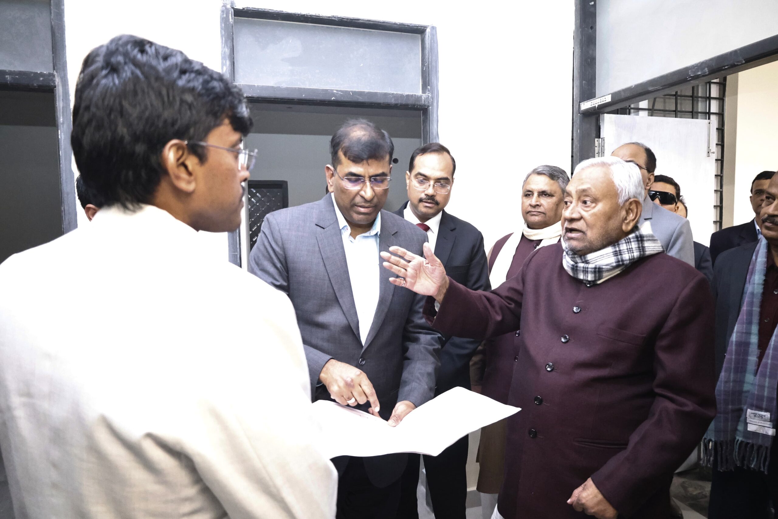 कालीदास रंगालय के नए भवन निर्माण कार्य का मुख्यमंत्री ने किया निरीक्षण, तेजी से पूरा करने के निर्देश,निर्माण कार्यों की प्रगति का लिया जायजा