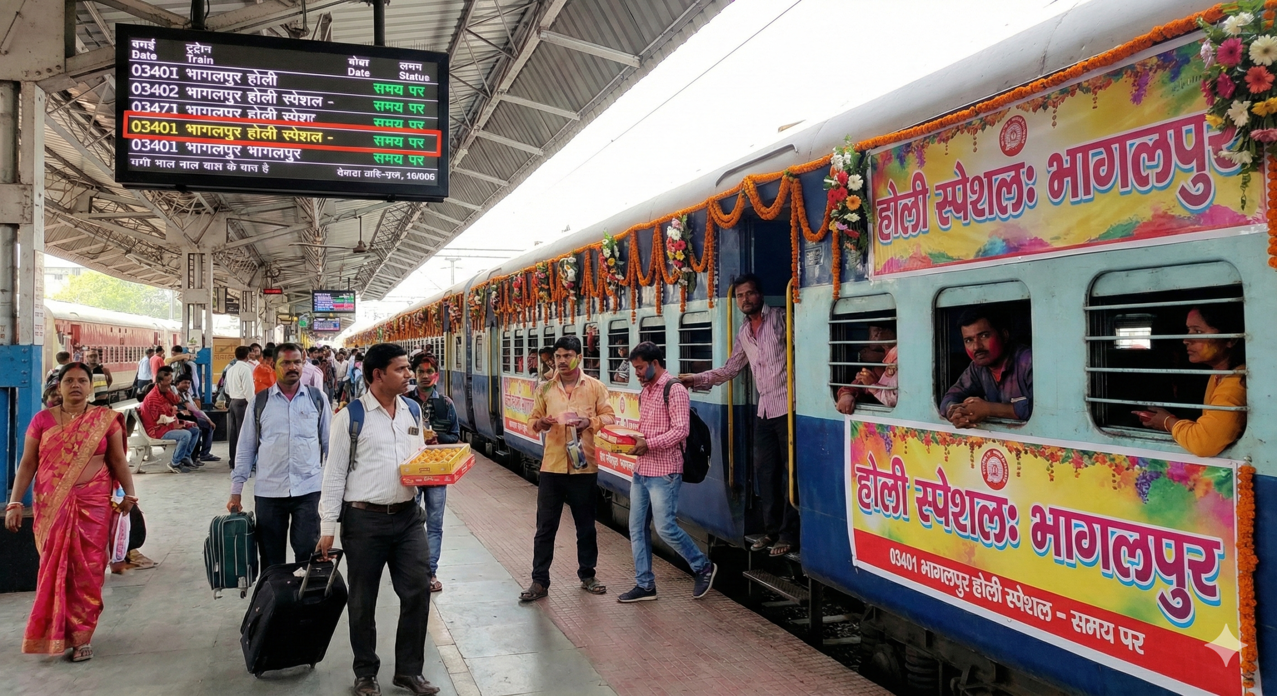 होली पर घर पहुंचना होगा आसान! भागलपुर रूट पर दो दर्जन से ज्यादा स्पेशल ट्रेनें