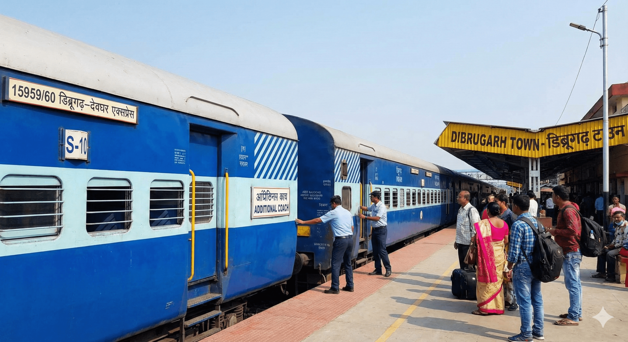 डिब्रूगढ़–देवघर एक्सप्रेस में एक अतिरिक्त स्लीपर कोच जोड़ा जाएगा