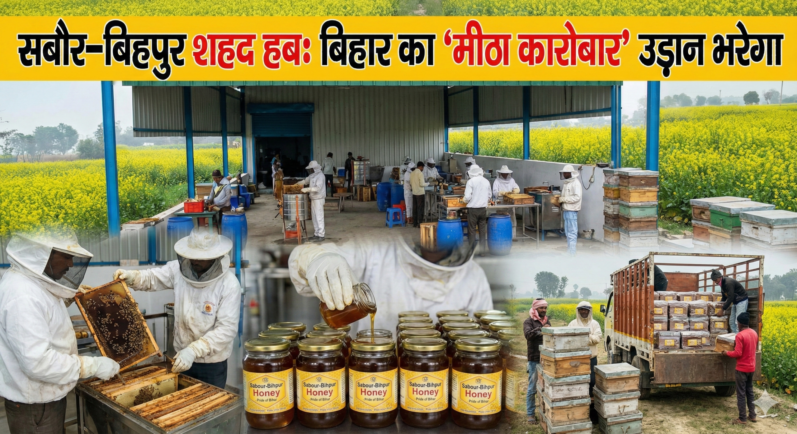 सबौर–बिहपुर बने शहद हब, अब बिहार का ‘मीठा कारोबार’ उड़ान भरेगा