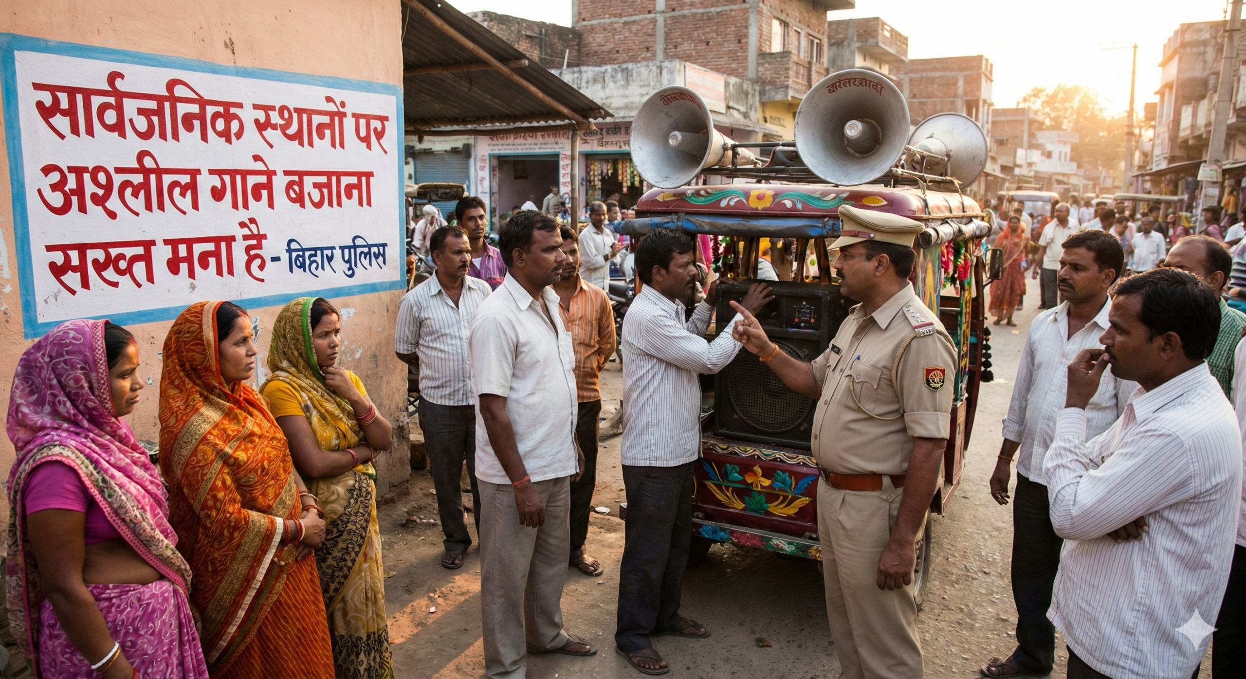 बिहार में सार्वजनिक जगहों पर द्विअर्थी और अश्लील गाने बजाने पर सख्त कार्रवाई के निर्देश