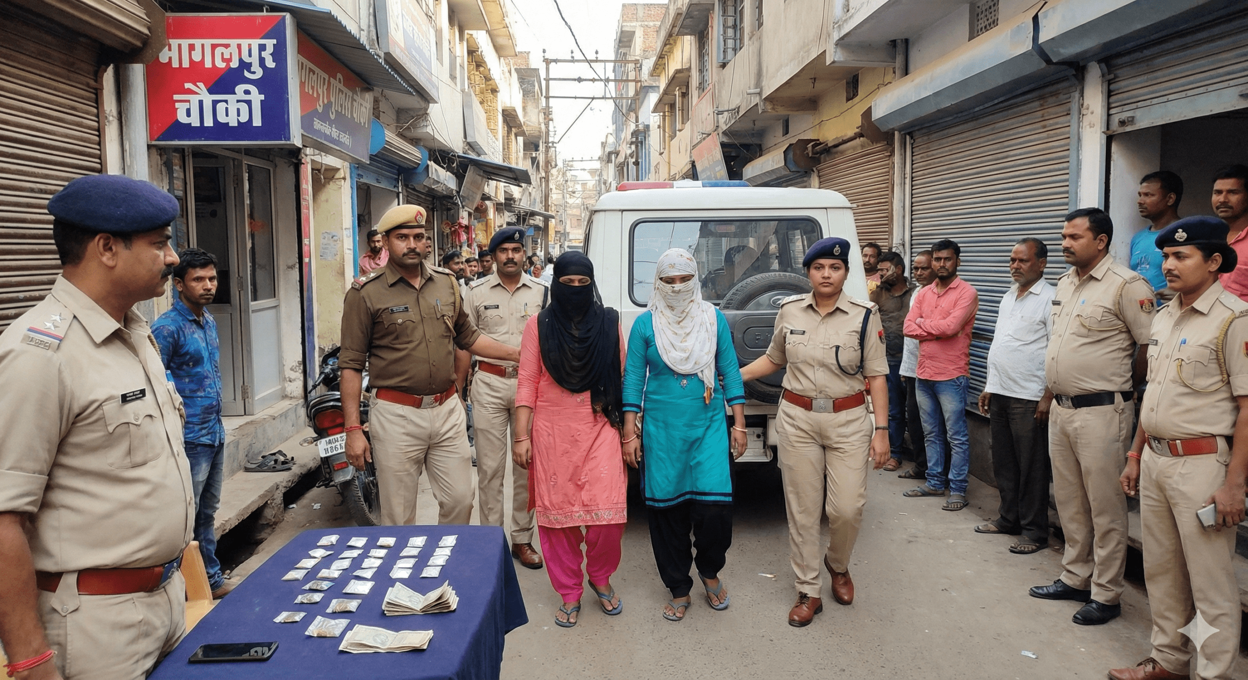 नशे के कारोबार में महिलाओं का इस्तेमाल, पुलिस की कार्रवाई में कई गिरफ्तार; भागलपुर में नया ट्रेंड उजागर