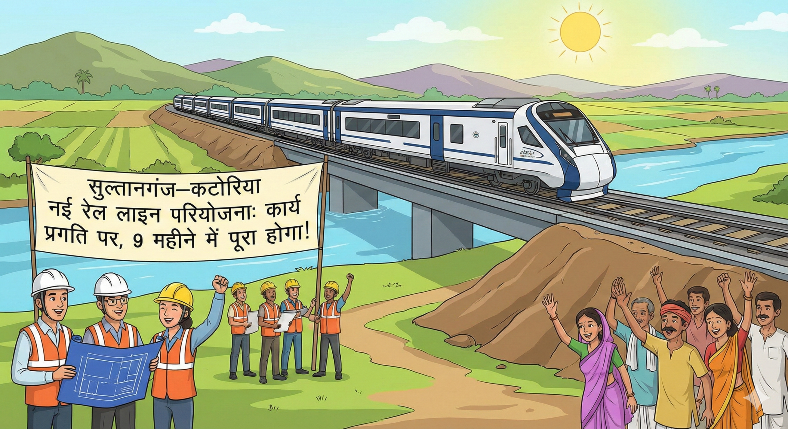 सुल्तानगंज–कटोरिया नई रेल लाइन परियोजना आगे बढ़ी, सर्वे और डीपीआर का टेंडर फाइनल; 9 महीने में तैयार होगी पूरी रिपोर्ट