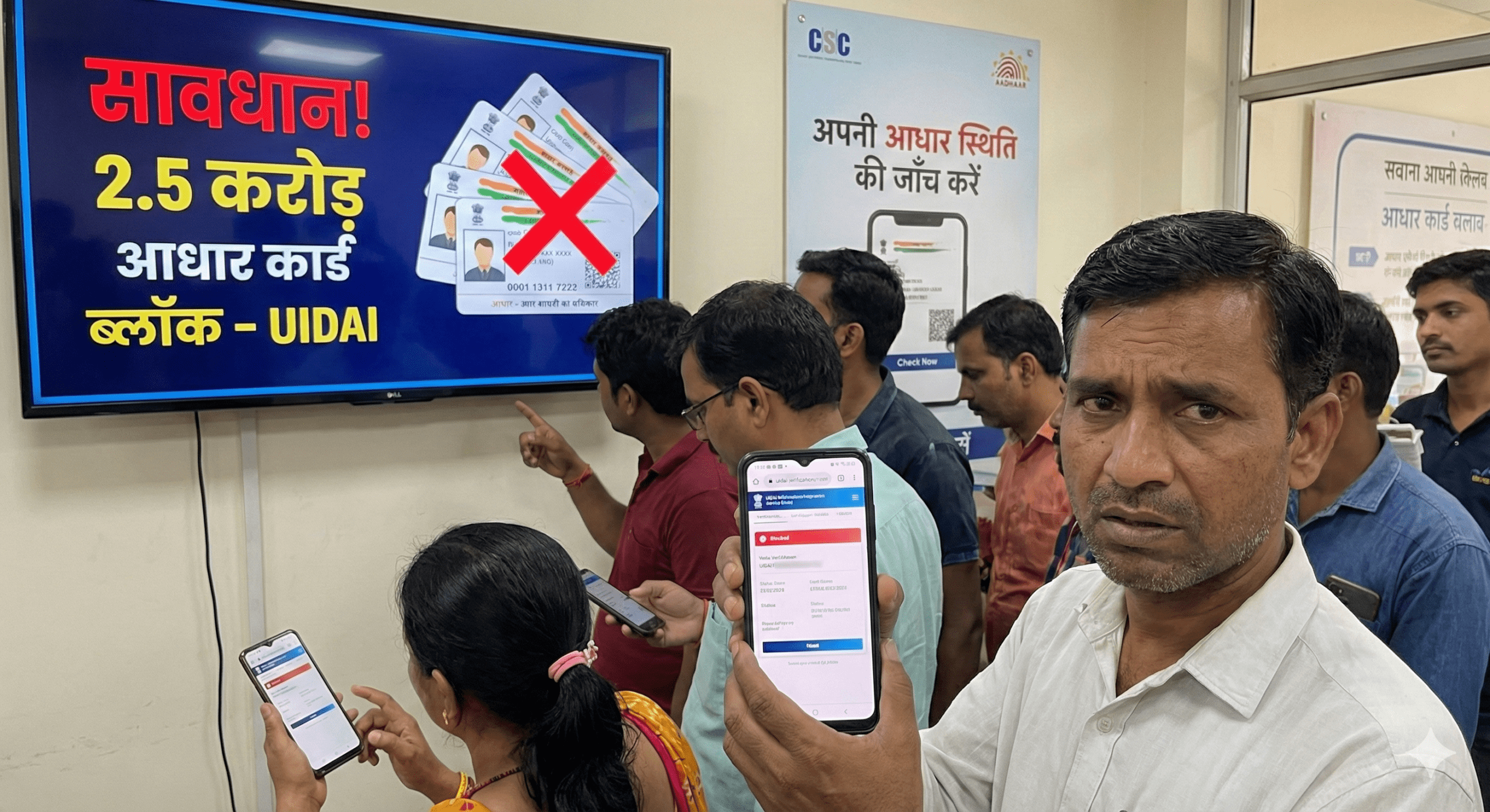 सावधान! देश में 2.5 करोड़ आधार कार्ड ब्लॉक: कहीं आपका नंबर भी तो लिस्ट में नहीं? UIDAI ने सुरक्षा के लिए उठाया बड़ा कदम