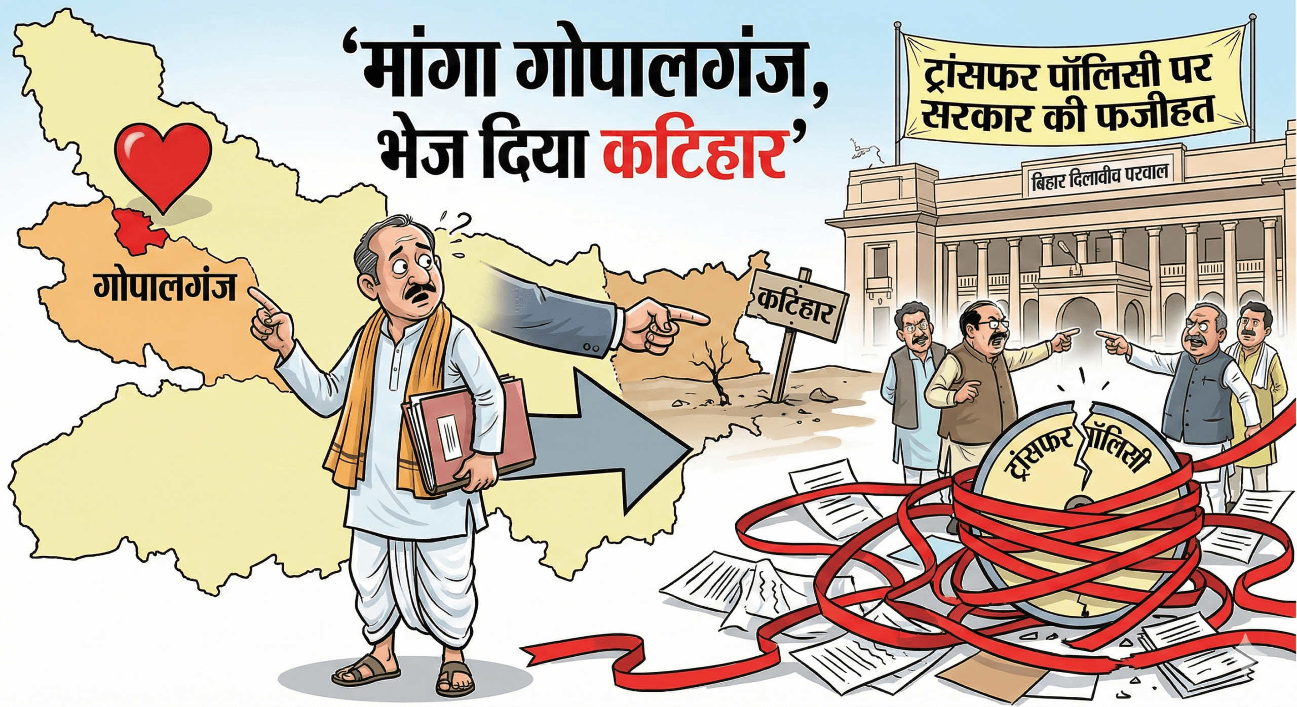 बिहार में ‘गुरुजी’ की पोस्टिंग का मजाक: मांगा गोपालगंज, भेज दिया कटिहार; विधान परिषद में ट्रांसफर पॉलिसी पर सरकार की फजीहत