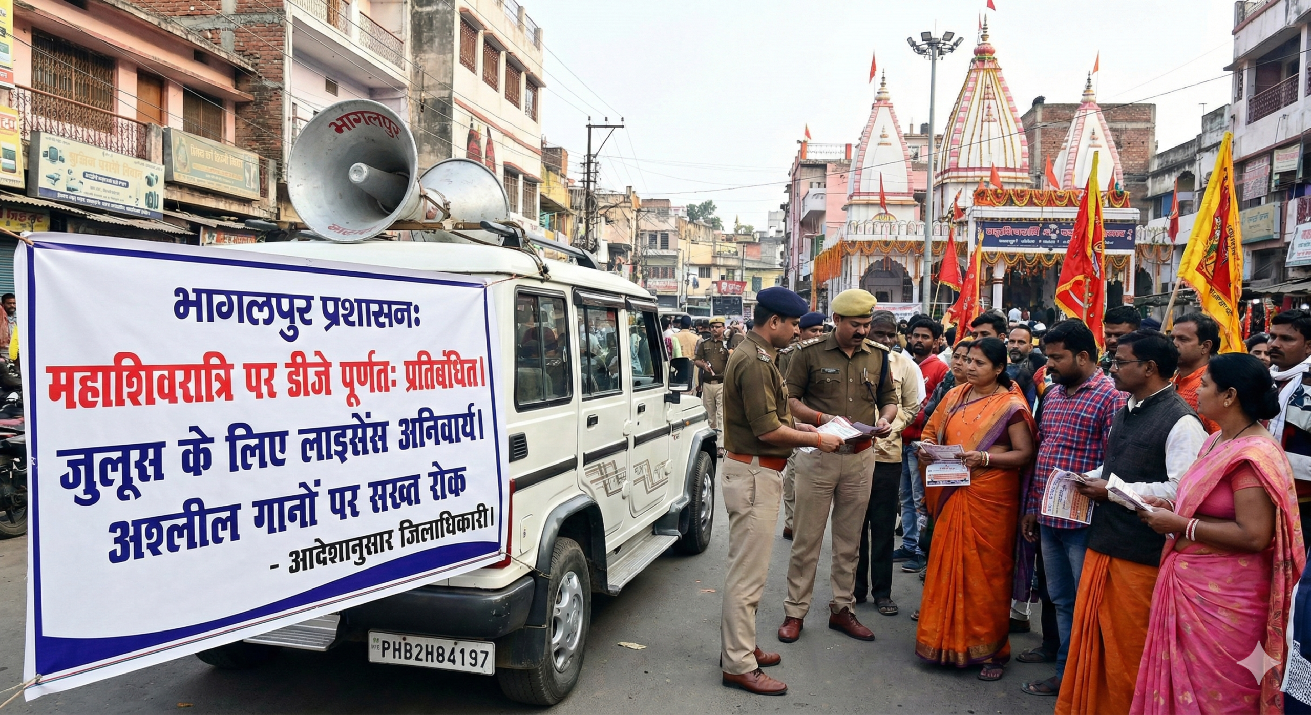 भागलपुर में महाशिवरात्रि पर डीजे बजाया तो खैर नहीं: प्रशासन का ‘अलर्ट मोड’; जुलूस के लिए लाइसेंस जरूरी, अश्लील गानों पर पूरी तरह रोक