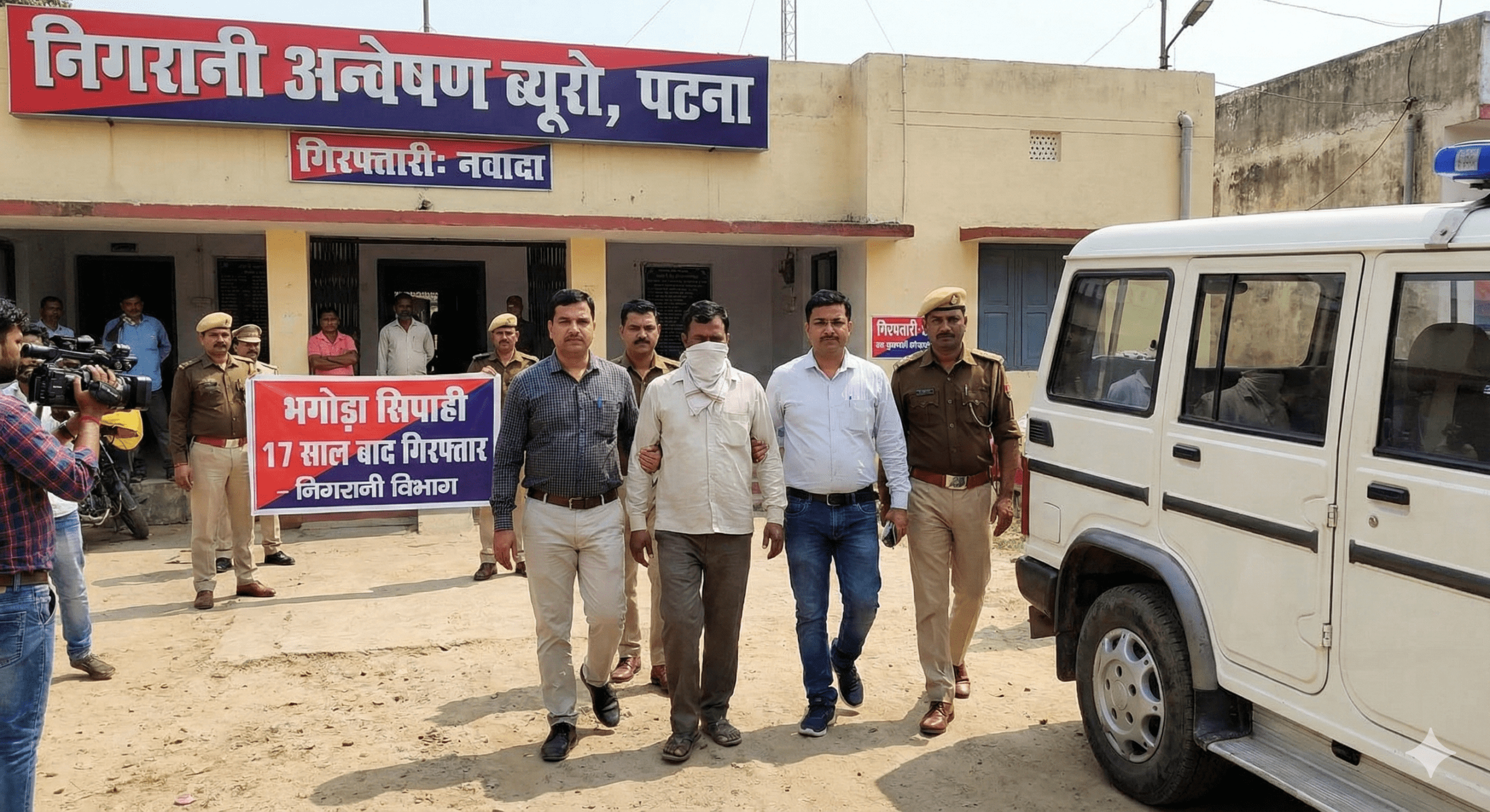 निगरानी का बड़ा एक्शन: 17 साल बाद कानून के शिकंजे में आया ‘भगोड़ा’ सिपाही; जाली कागज बनाकर डकार गया सरकारी पैसा, नवादा से गिरफ्तार