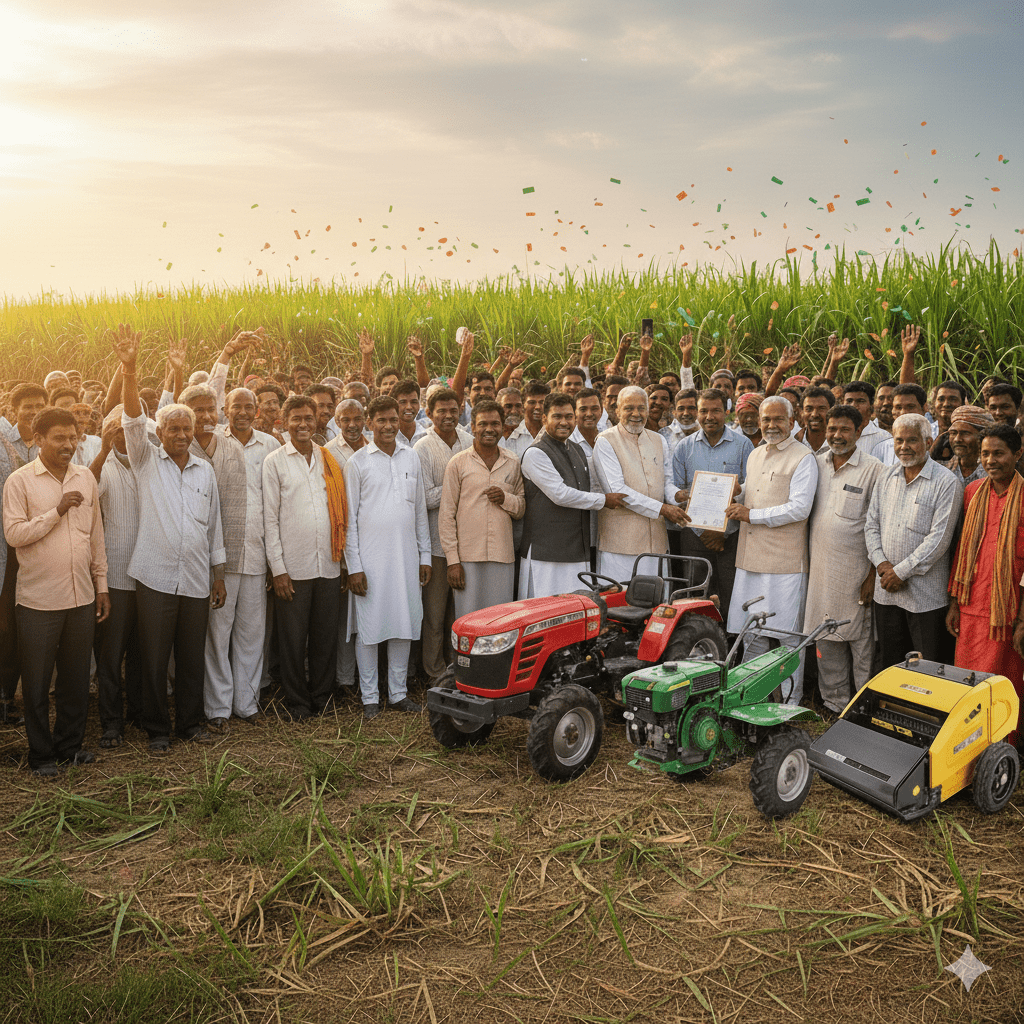 बिहार के गन्ना किसानों के लिए खुशखबरी: 324 किसानों को मिली आधुनिक यंत्रों की परमिट; सरकार दे रही है 60% तक अनुदान