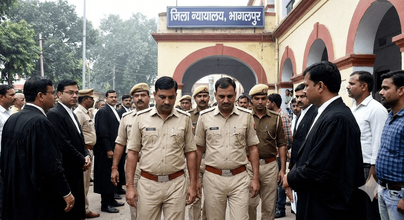 खाकी पर कोर्ट की सख्ती: भागलपुर में दो दरोगा को ढाई घंटे तक कस्टडी में रखा, बेल बॉन्ड रद्द होने पर कोर्ट ने दिखाया कड़ा रुख