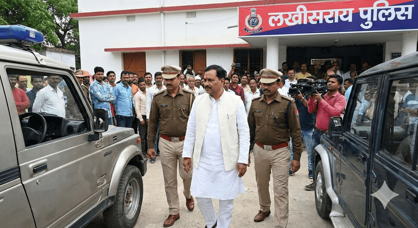 लखीसराय नगर परिषद के उपसभापति शिवशंकर राम गिरफ्तार: ‘बंधक विलेख’ को बनाया ‘जाली दानपत्र’; जमीन हड़पने के खेल में पुलिस का बड़ा एक्शन