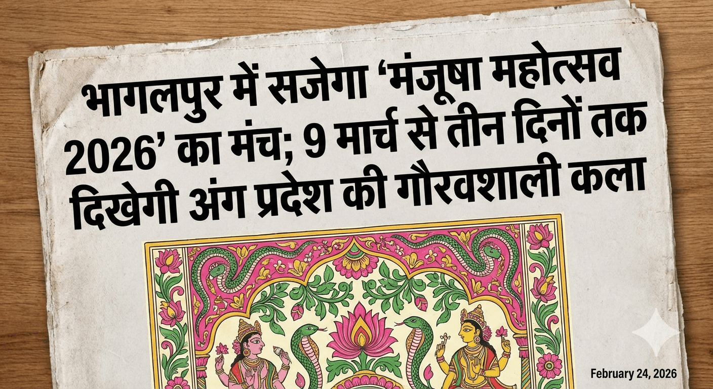 भागलपुर में सजेगा ‘मंजूषा महोत्सव 2026’ का मंच; 9 मार्च से तीन दिनों तक दिखेगी अंग प्रदेश की गौरवशाली कला