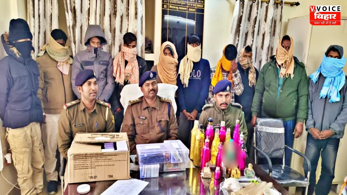 मोतिहारी में जाली नोटों के बड़े गिरोह का भंडाफोड़, 10 तस्कर गिरफ्तार