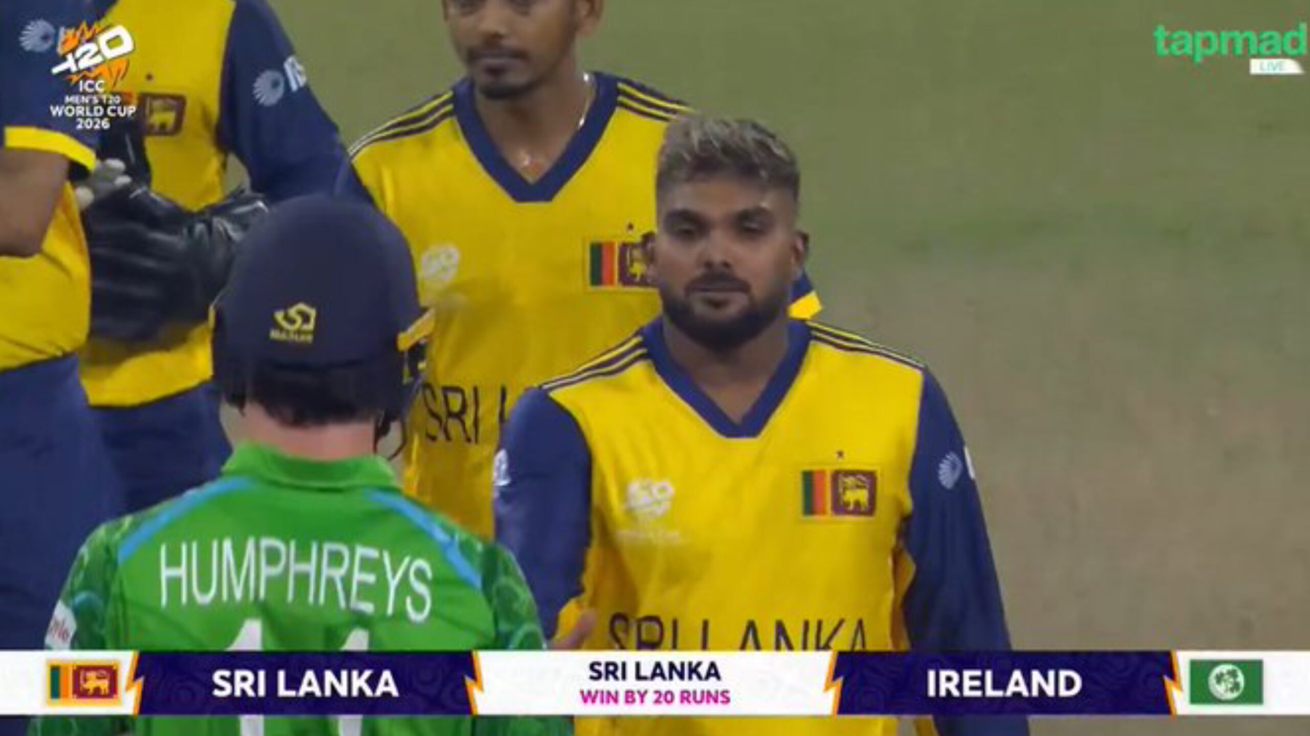 कुशल मेंडिस की अर्धशतकीय पारी और स्पिन तिकड़ी के कमाल से श्रीलंका ने आयरलैंड को 20 रन से हराया