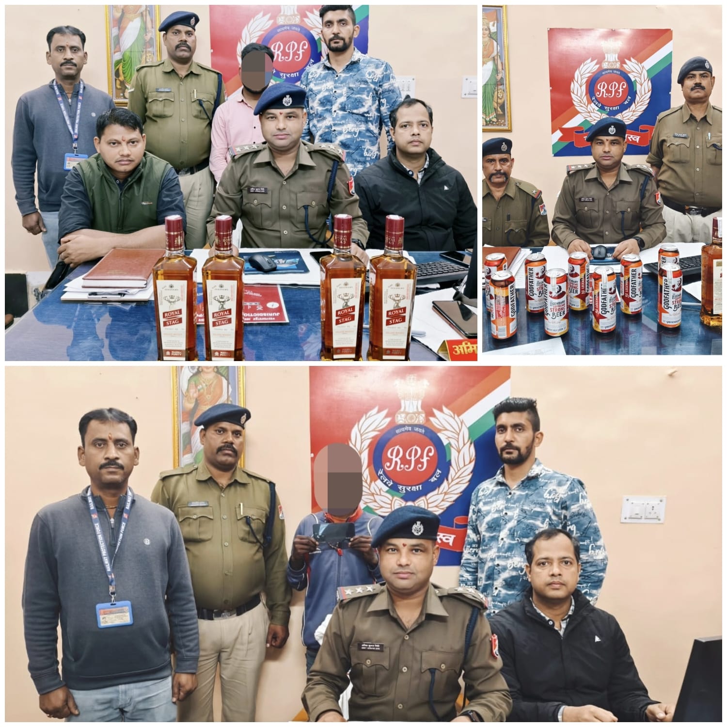 भागलपुर: स्टेशन पर RPF का एक्शन; दुमका-भागलपुर एक्सप्रेस से शराब तस्कर गिरफ्तार, मोबाइल चोर भी धराया