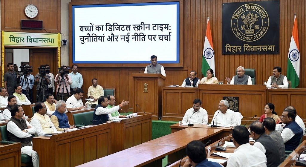 बिहार विधानसभा में बच्चों के डिजिटल स्क्रीन टाइम पर चर्चा, सरकार ने नई नीति लाने का ऐलान किया