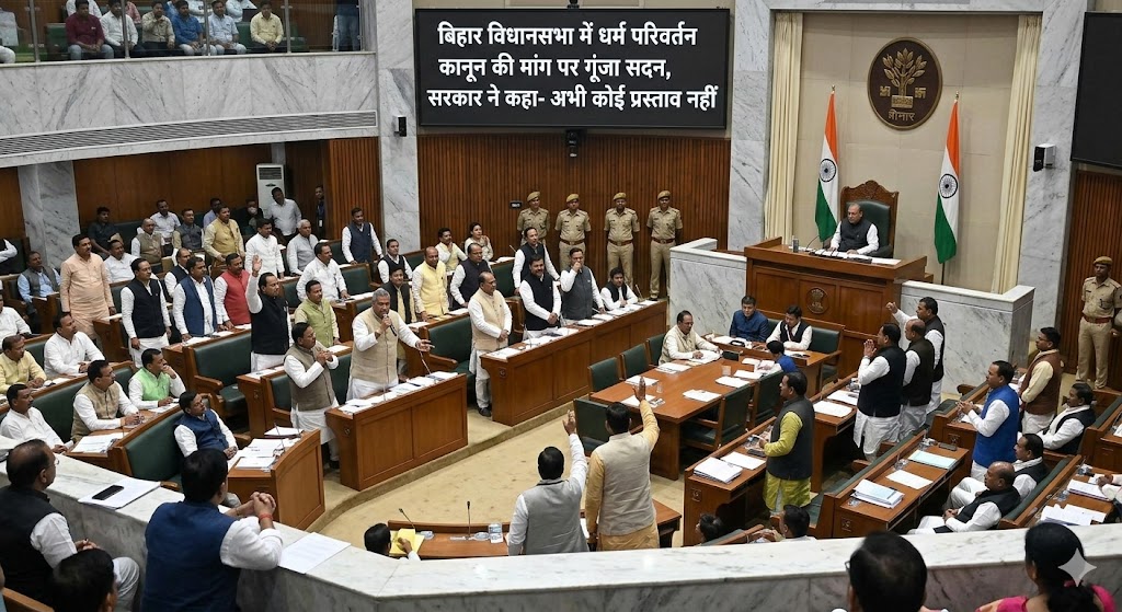 बिहार विधानसभा में धर्म परिवर्तन कानून की मांग पर गूंजा सदन, सरकार ने कहा- अभी कोई प्रस्ताव नहीं