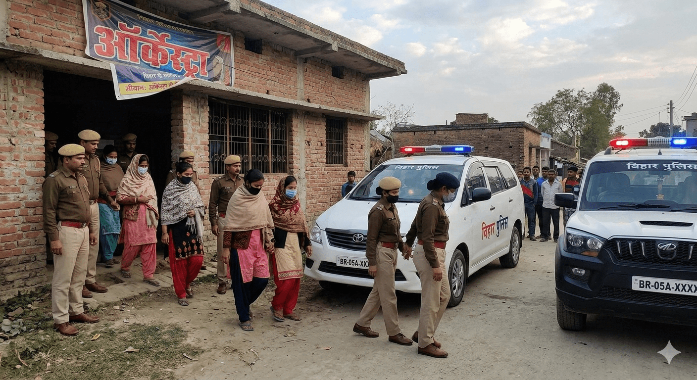 सीवान में ‘ऑर्केस्ट्रा’ के नाम पर दरिंदगी का अंत: पुलिस ने 5 नाबालिग लड़कियों को कराया मुक्त; बंगाल से नागालैंड तक फैला था शोषण का जाल