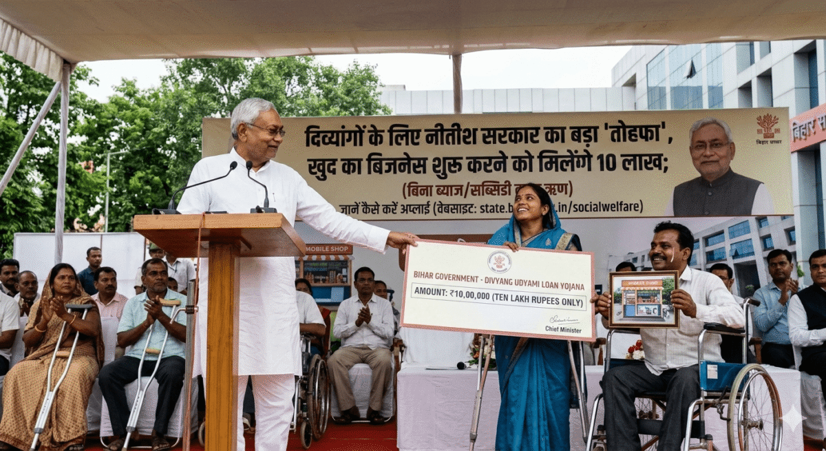 दिव्यांगों के लिए नीतीश सरकार का बड़ा 'तोहफा', खुद का बिजनेस शुरू करने को मिलेंगे 10 लाख; जानें कैसे करें अप्लाई