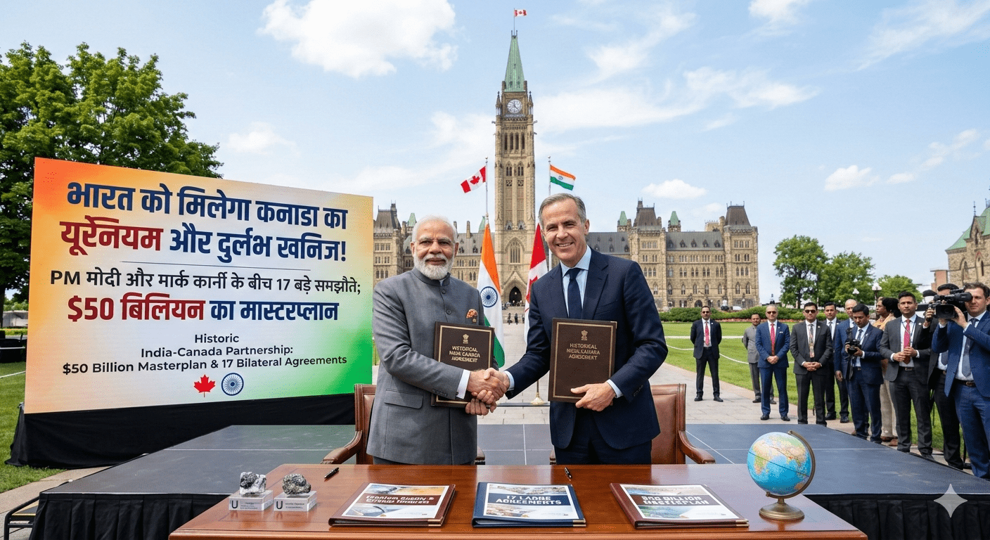 भारत को मिलेगा कनाडा का यूरेनियम और दुर्लभ खनिज! PM मोदी और मार्क कार्नी के बीच 17 बड़े समझौते; जानें क्या है $50 बिलियन का मास्टरप्लान