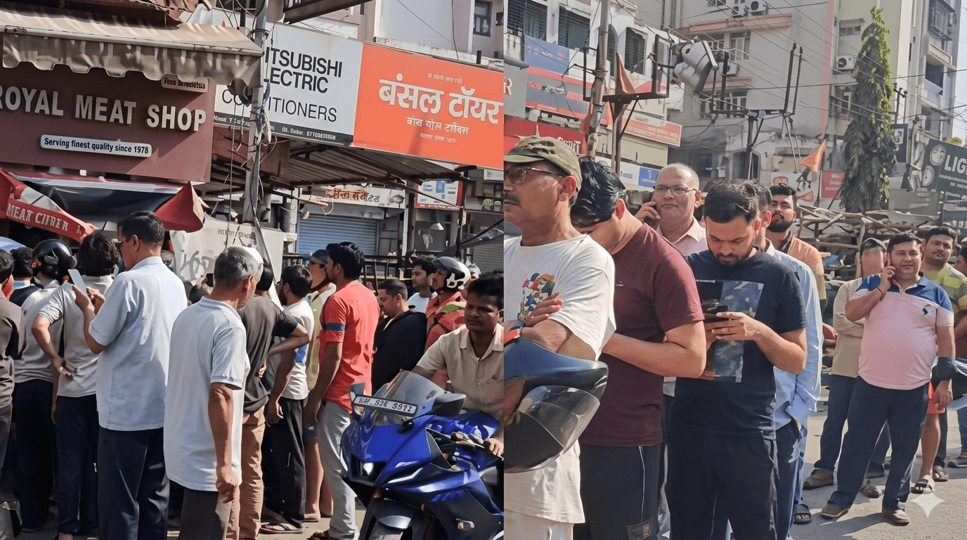 पटना में होली पर ‘मीट बाजार’ में उमड़ी भीड़, सुबह 5 बजे से लगी लंबी कतारें