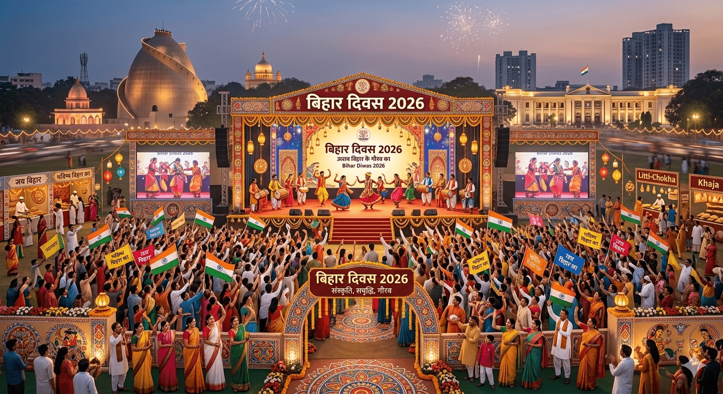 बिहार दिवस 2026: उत्सव की आहट! पटना के तीन बड़े केंद्रों पर सजेगा ‘जश्न-ए-बिहार’; ACS ने दिए सुविधाओं और सुरक्षा के कड़े निर्देश
