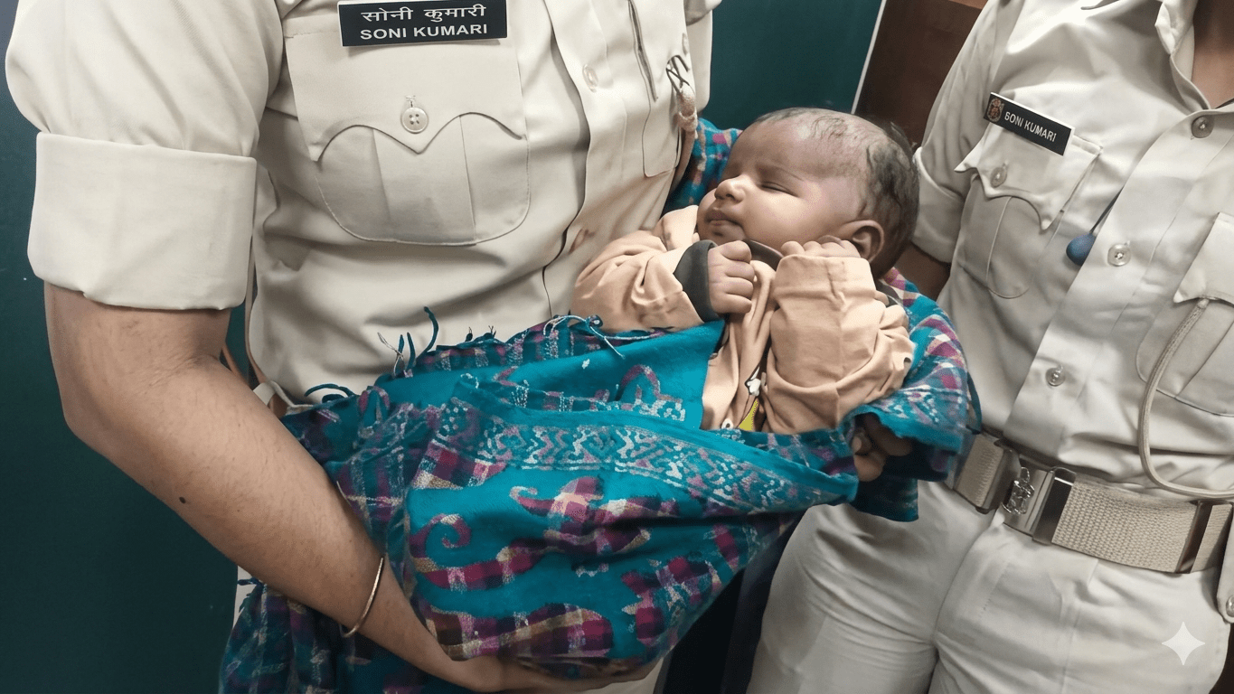 आरा-बक्सर मुख्य मार्ग पर झाड़ियों में मिला लावारिस नवजात, पुलिस ने अस्पताल में कराया भर्ती