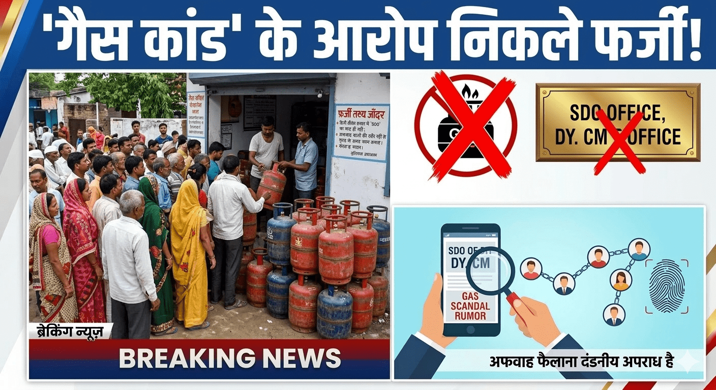 ‘गैस कांड’ के आरोप निकले फर्जी!डिप्टी सीएम दफ्तर में ‘SDO’ का पद ही नहीं; अफवाहबाजों की खैर नहीं, शुरू हुई पहचान