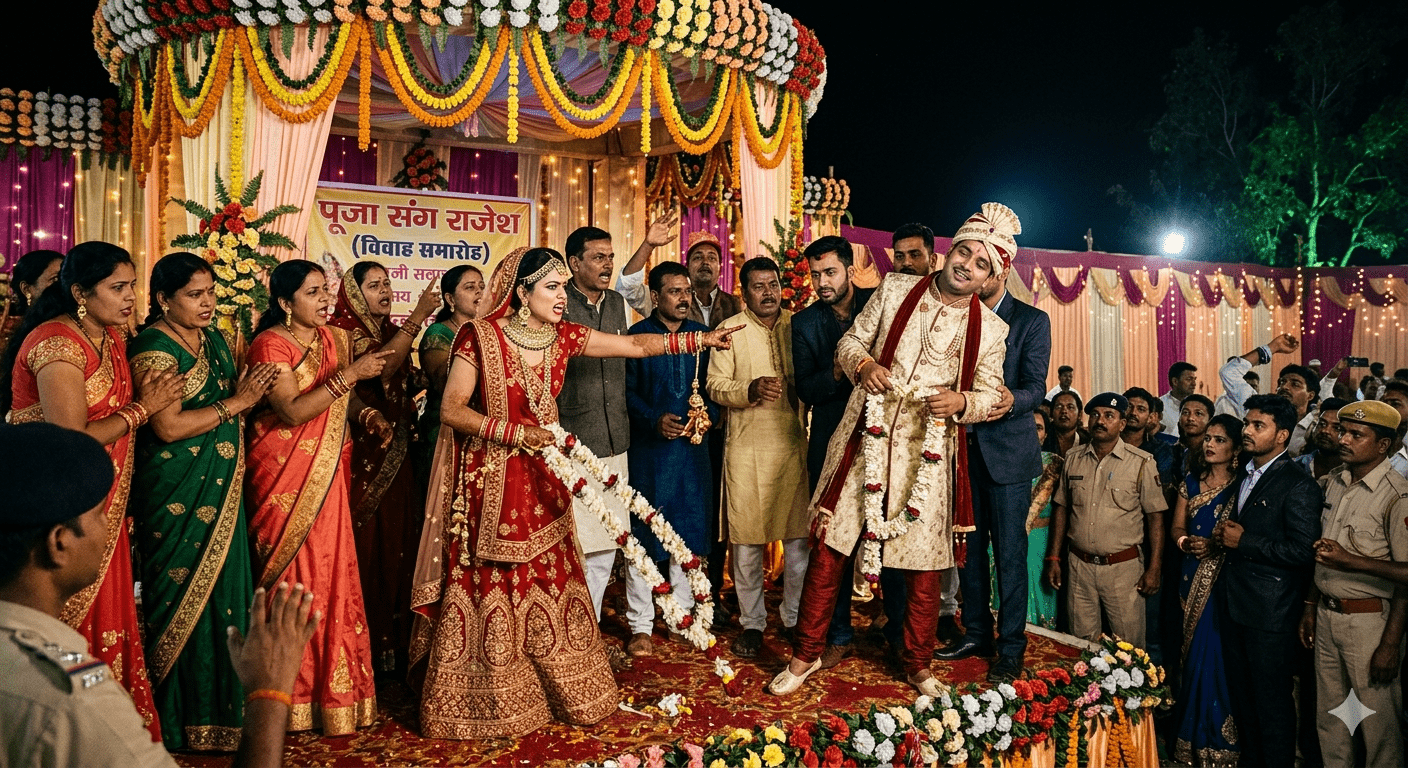 भागलपुर में ‘नशे’ ने बिगाड़ा वरमाला का खेल! दूल्हे की अजीब हरकतों पर बिफरी दुल्हन, बाराती बने बंधक; जानें 5 लाख के जुर्माने से ‘फेरों’ तक की पूरी कहानी