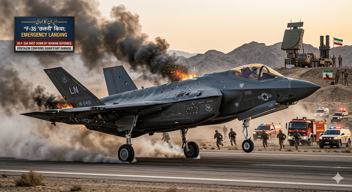 मिडिल ईस्ट के आसमान में ‘स्टेल्थ’ का शिकार! ईरान का दावा— “हमने छलनी किया अमेरिका का $100 मिलियन वाला F-35”; पेंटागन में हड़कंप, इमरजेंसी लैंडिंग