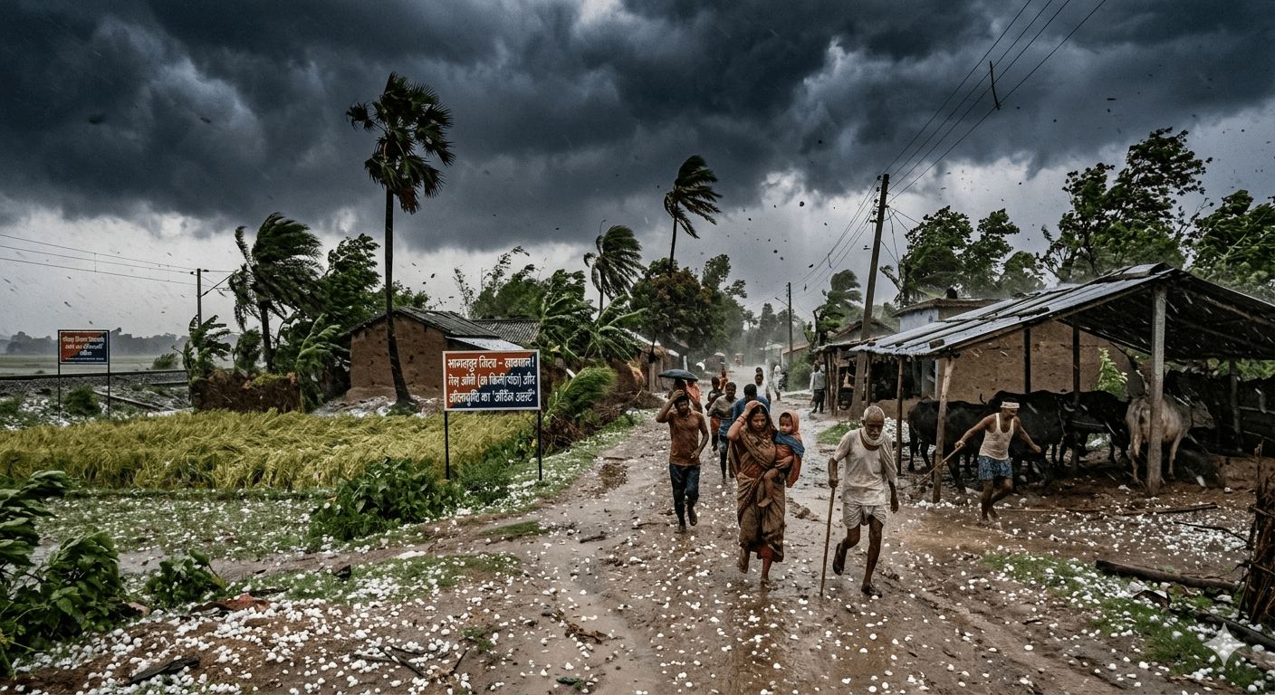 बिहार में बदला मौसम ! 50 किमी की रफ़्तार से आएगी आंधी, 8 जिलों में ओलों का ‘ऑरेंज अलर्ट’; तपती गर्मी पर ‘कुदरत’ का पानी