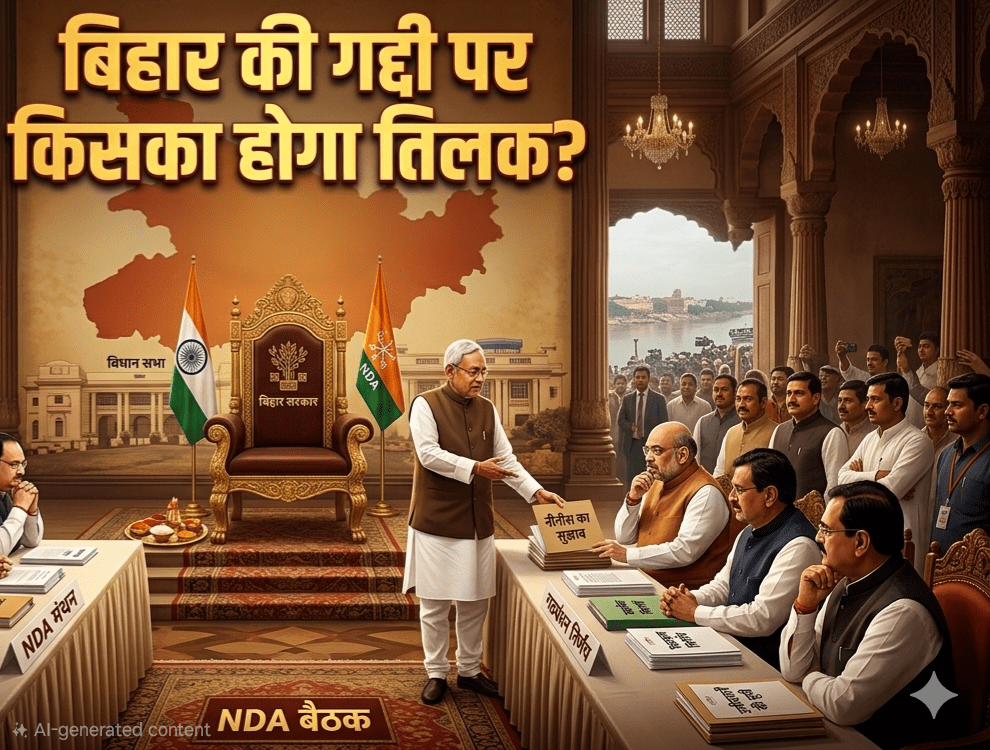 बिहार की गद्दी पर किसका होगा तिलक? दिल्ली से संजय झा का बड़ा बयान— “नीतीश का सुझाव और NDA का मथंन तय करेगा अगला मुख्यमंत्री”