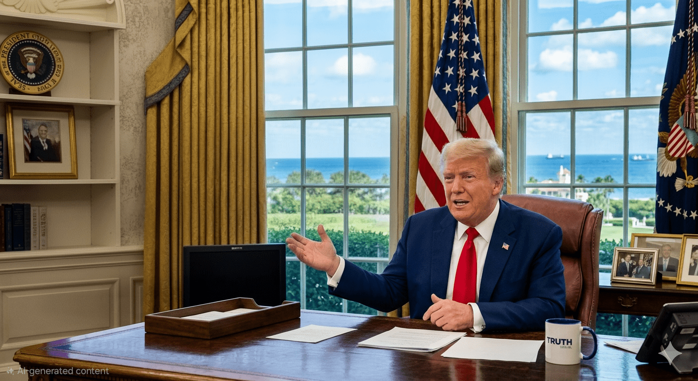 ट्रंप का ‘ट्रुथ सोशल’ धमाका! ईरान से युद्ध खत्म करने के दिए संकेत; बोले— “अब खुद अपनी सुरक्षा करें समंदर वाले देश, हम बस मदद करेंगे”