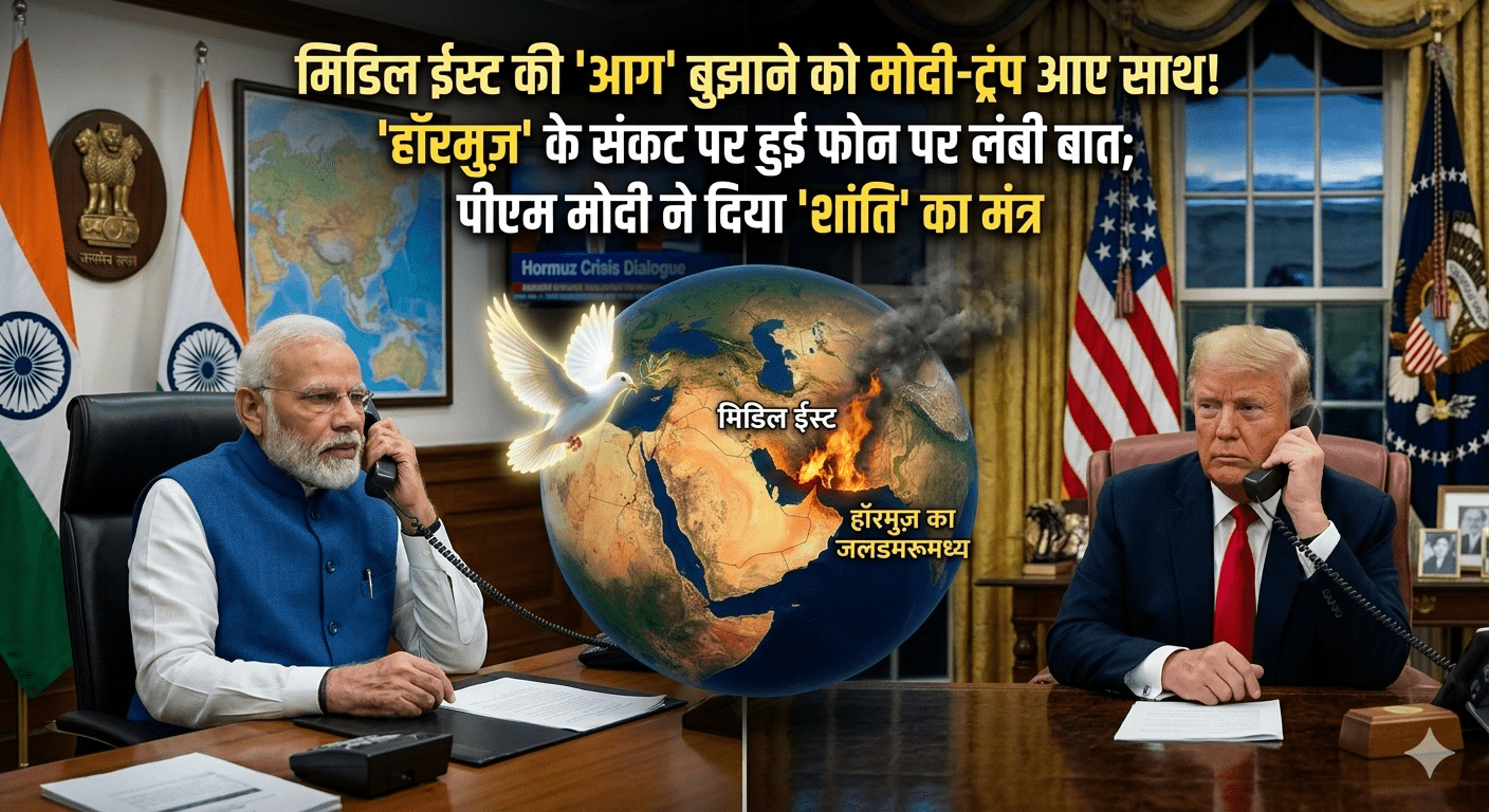 मिडिल ईस्ट की ‘आग’ बुझाने को मोदी-ट्रंप आए साथ! ‘हॉरमुज़’ के संकट पर हुई फोन पर लंबी बात; पीएम मोदी ने दिया ‘शांति’ का मंत्र