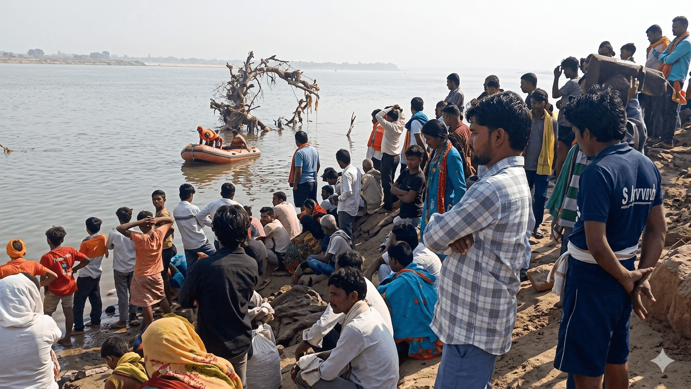 छठ पूजा के दौरान बड़ा हादसा: गंगा में डूबा युवक, दोस्तों को बचाते हुए हुआ लापता