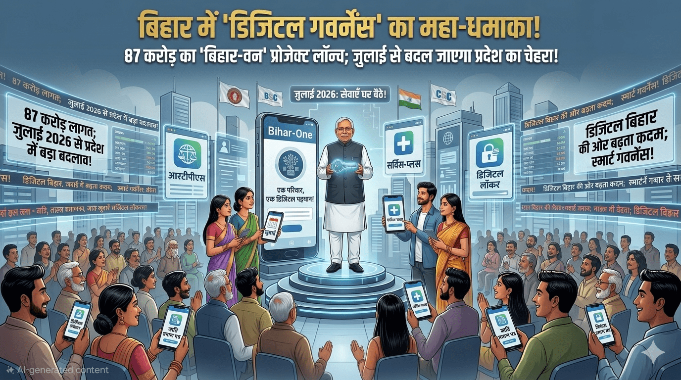बिहार में ‘डिजिटल गवर्नेंस’ का महा-धमाका! 87 करोड़ का ‘बिहार-वन’ प्रोजेक्ट लॉन्च; अब घर बैठे मिलेगी हर सरकारी सेवा, जुलाई से बदल जाएगा प्रदेश का चेहरा