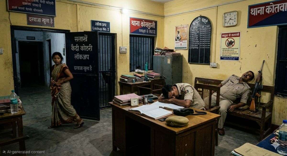 समस्तीपुर में पुलिस की बड़ी लापरवाही: थाने से फरार हुई महिला बंदी, सोते रह गए जवान 1 समस्तीपुर में पुलिस की बड़ी लापरवाही: थाने से फरार हुई महिला बंदी, सोते रह गए जवान