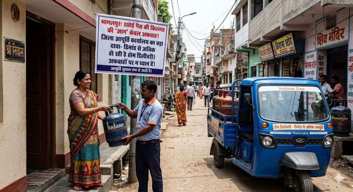 भागलपुर में रसोई गैस की किल्लत की 'आग' केवल अफवाह! जिला आपूर्ति कार्यालय का बड़ा दावा- डिमांड से अधिक हो रही है होम डिलीवरी; 24/7 कंट्रोल रूम से कालाबाजारी पर वार
